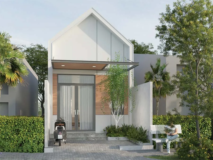 Mẫu thiết kế nhà cấp 4 đẹp 100 triệu kiểu nhà ống