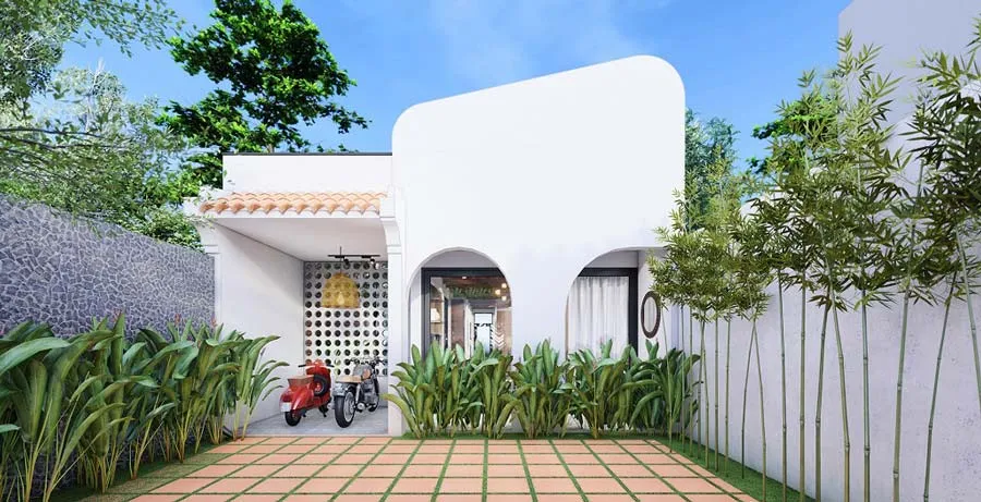 Mẫu nhà cấp 4 đẹp 100 triệu mái bằng