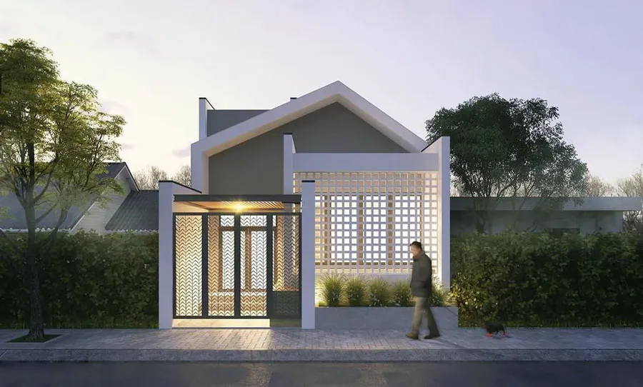 Mẫu thiết kế nhà cấp 4 giá rẻ 100 triệu ở nông thôn