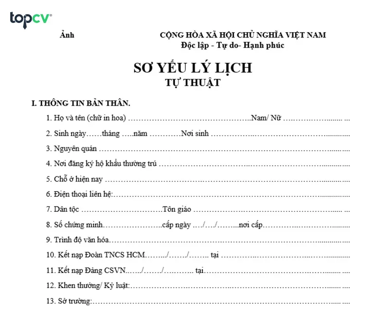 Báº£n sÆ¡ yáº¿u lÃ½ lá»‹ch cáº§n Ä‘Æ°á»£c cÆ¡ quan nhÃ  nÆ°á»›c cÃ³ tháº©m quyá»n xÃ¡c nháº­n trong vÃ²ng 03 hoáº·c 06 thÃ¡ng