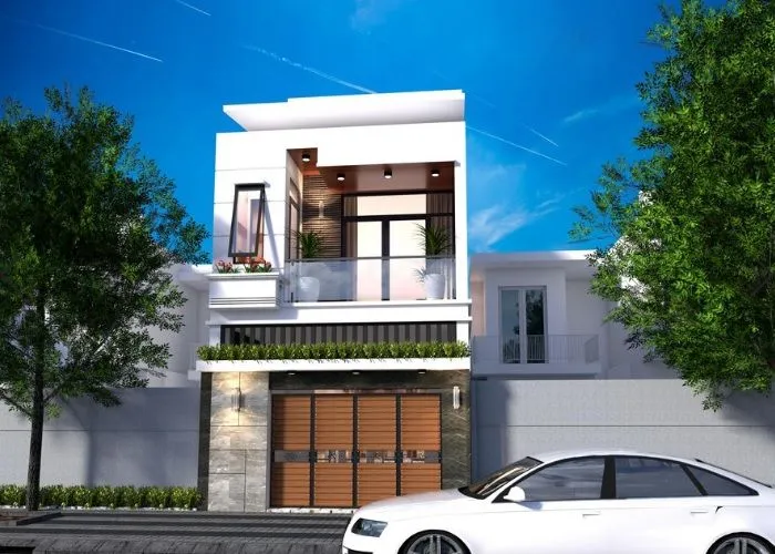 Mô hình nhà 2 tầng có gác lửng