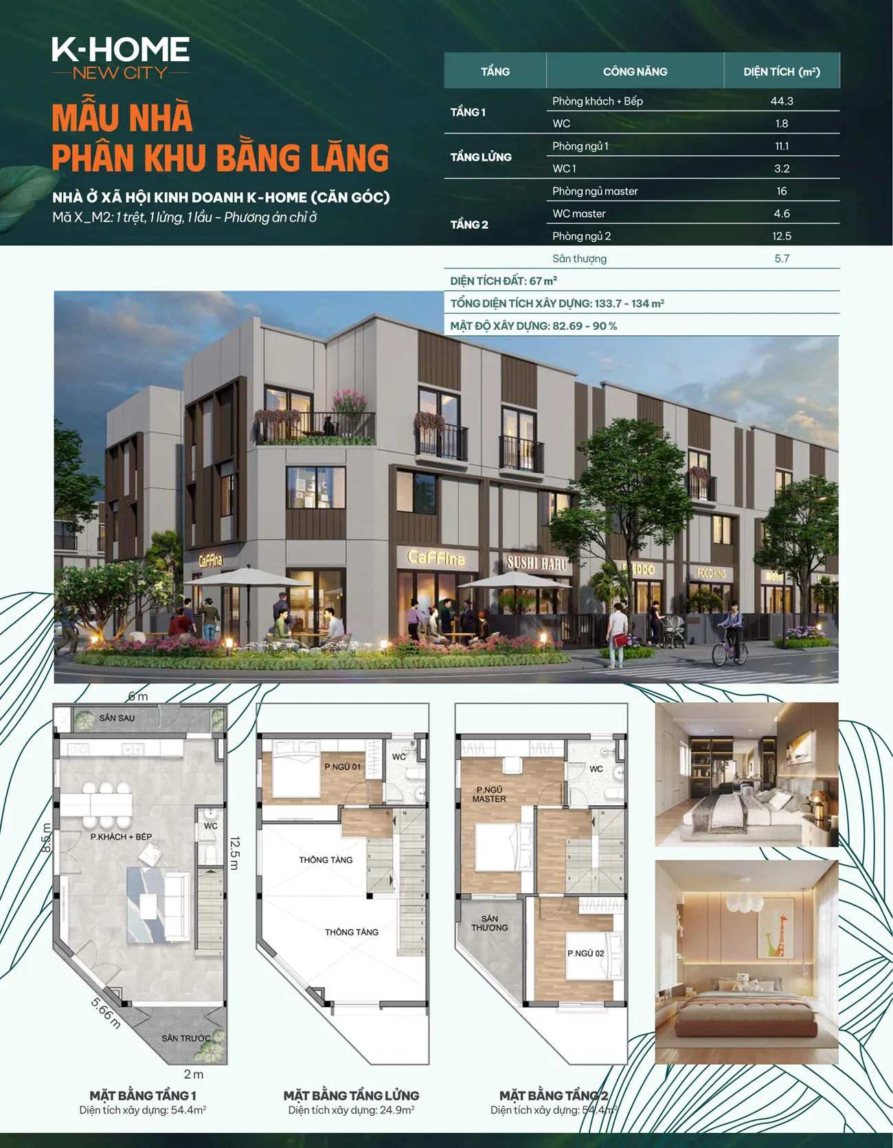 NHÀ Ở XÃ HỘI KINH DOANH K-HOME (CĂN GÓC)