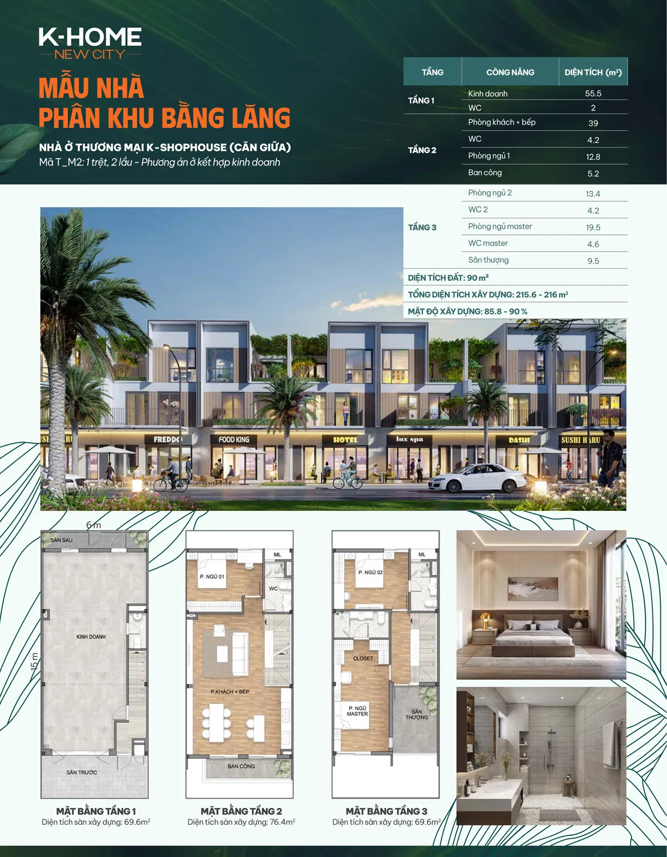 NHÀ Ở THƯƠNG MẠI K-SHOPHOUSE (CĂN GIỮA)