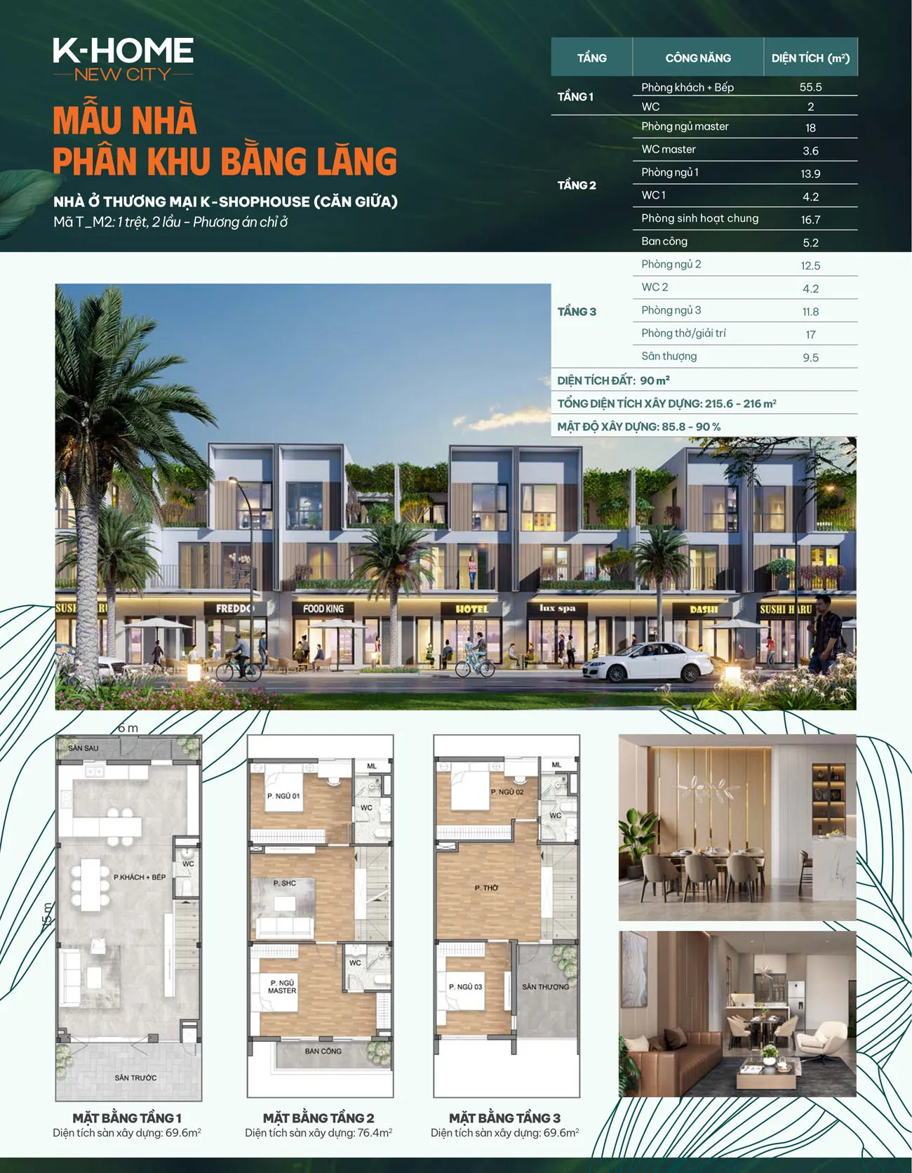 NHÀ Ở THƯƠNG MẠI K-SHOPHOUSE (CĂN GIỮA)