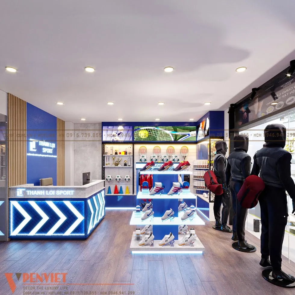 mau thiet ke noi that shop the thao thang loi 1