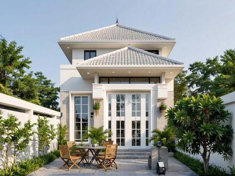 Mẫu nhà mái thái cấp 4 đáng xây nhất