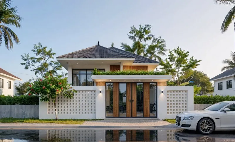 Mẫu nhà mái thái cấp 4 đẹp