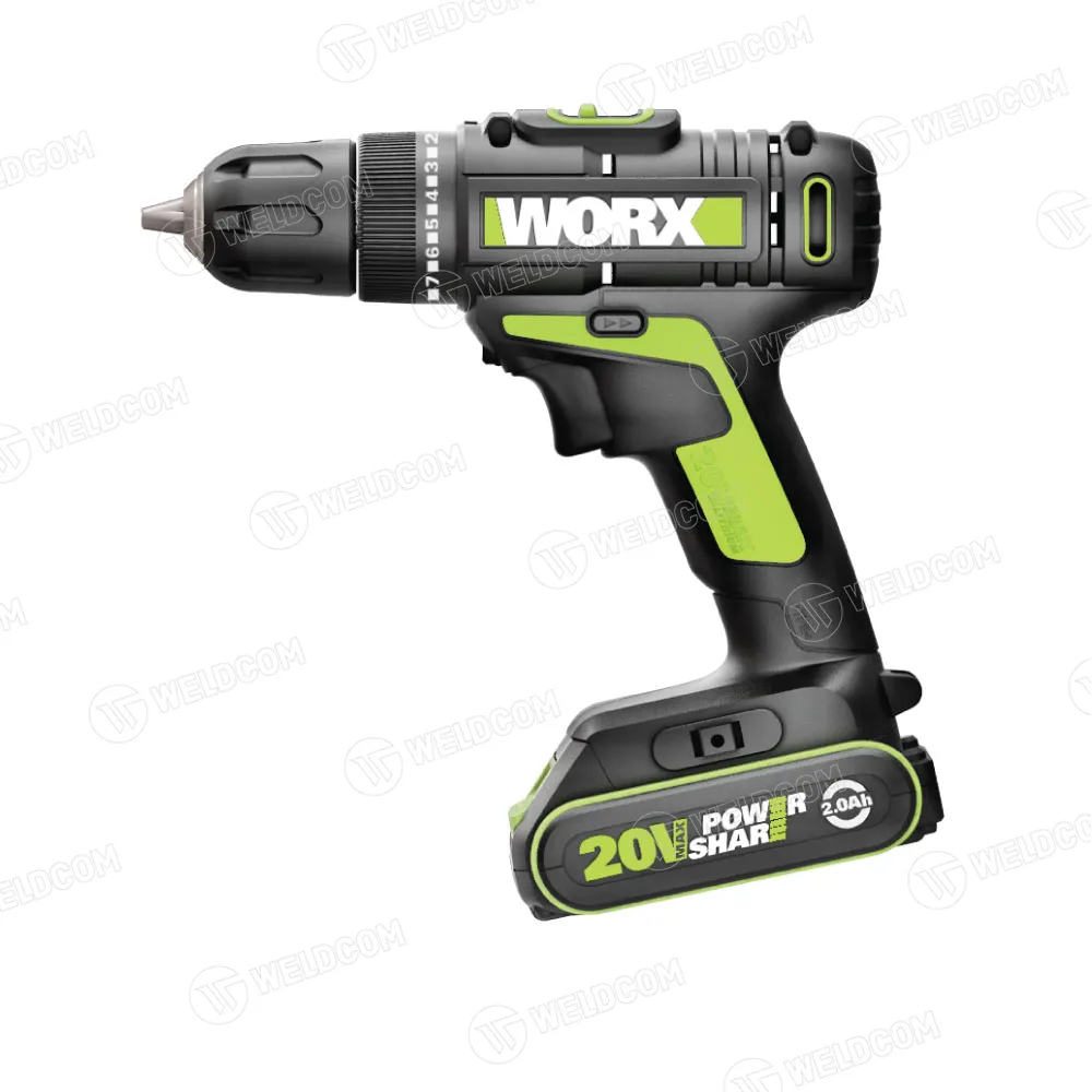 Máy khoan vặn vít dùng pin 20V WU172 Worx Green