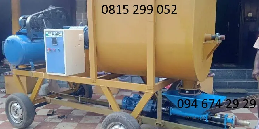 Vận hành thực tế máy trộn bê tông nhẹ tại công trình sản xuất gạch không nung