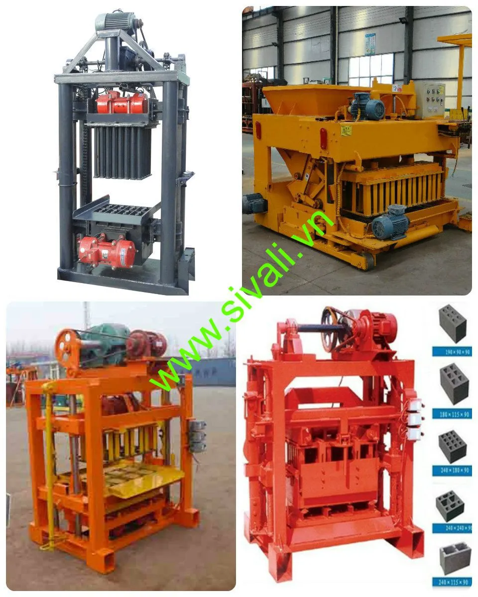 Dòng máy đóng gạch xi măng vận hành thủ công phù hợp cho các hộ kinh doanh nhỏ