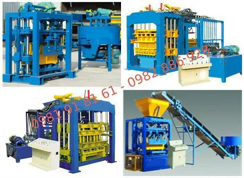 Hệ thống máy đóng gạch xi măng bán tự động giúp nâng cao năng suất sản xuất
