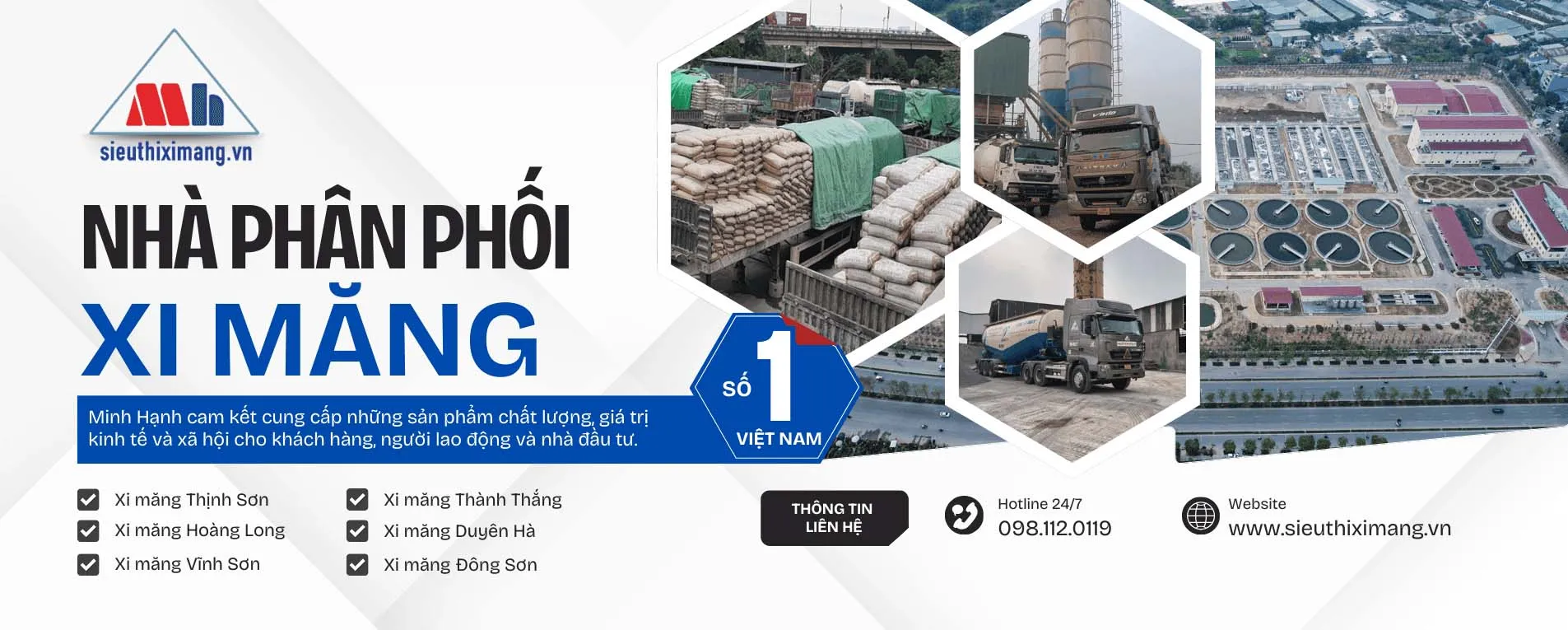 Minh Hạnh - Nhà phân phối xi măng số 1 Việt Nam