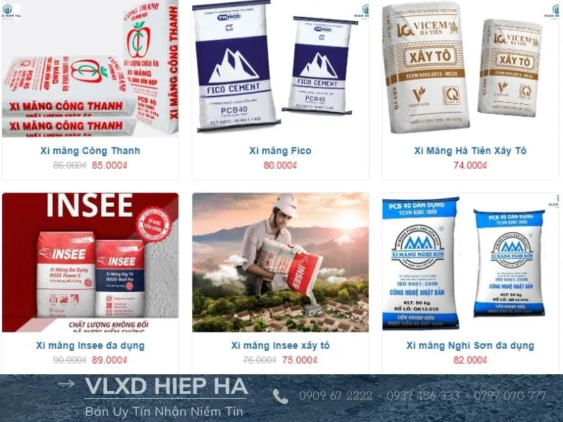 Các dòng xi măng phổ biến phục vụ cho nhu cầu xây dựng dân dụng và công nghiệp