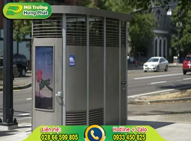 Khu vực nhà vệ sinh công cộng sử dụng vật liệu bền vững giúp tối ưu chi phí vận hành