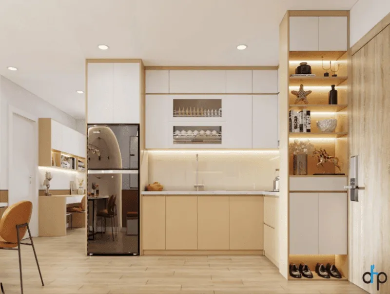 Nên làm tủ bếp bằng vật liệu gì - Tủ bếp nhựa Picomat hiện đại