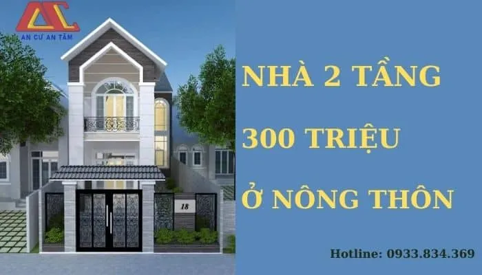 Xây nhà 2 tầng 300 triệu ở nông thôn giá rẻ đẹp bất ngờ 2026