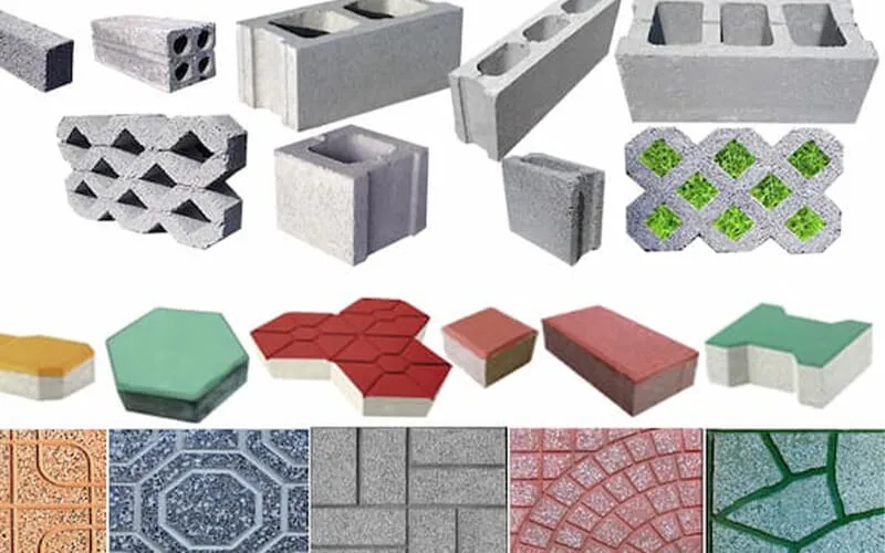 Mẫu những loại gạch không nung