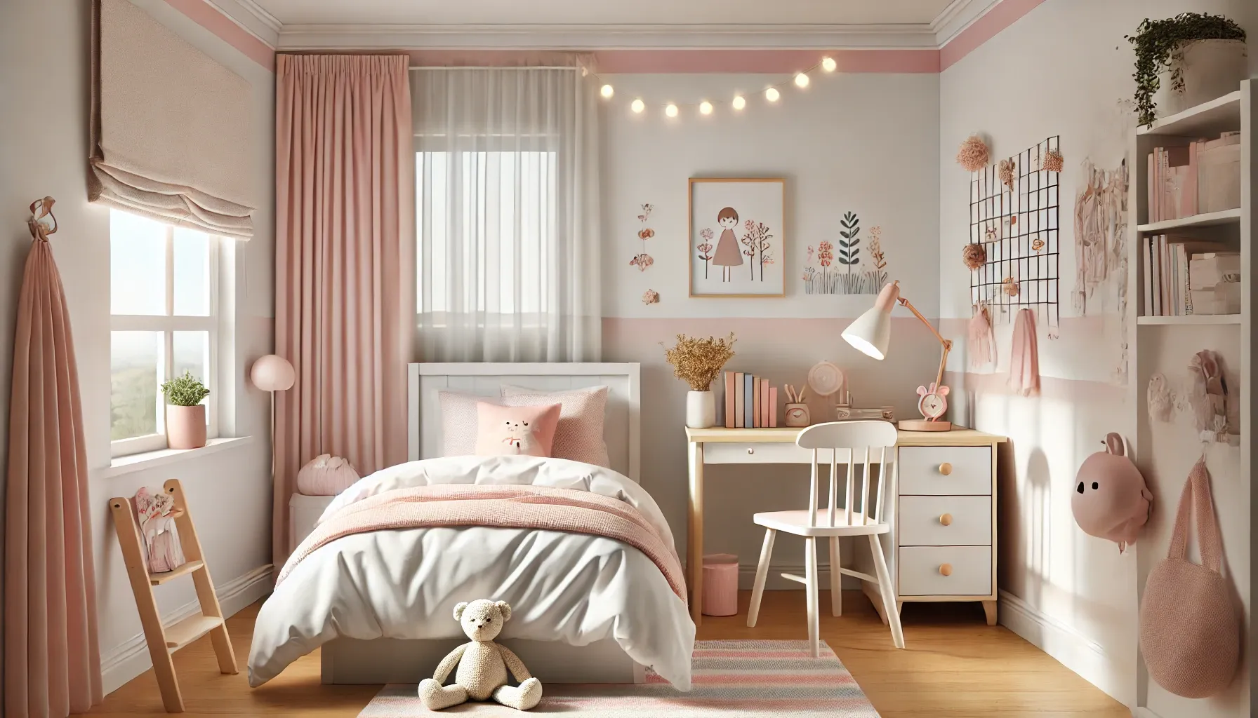 trang trí phòng cho bé gái