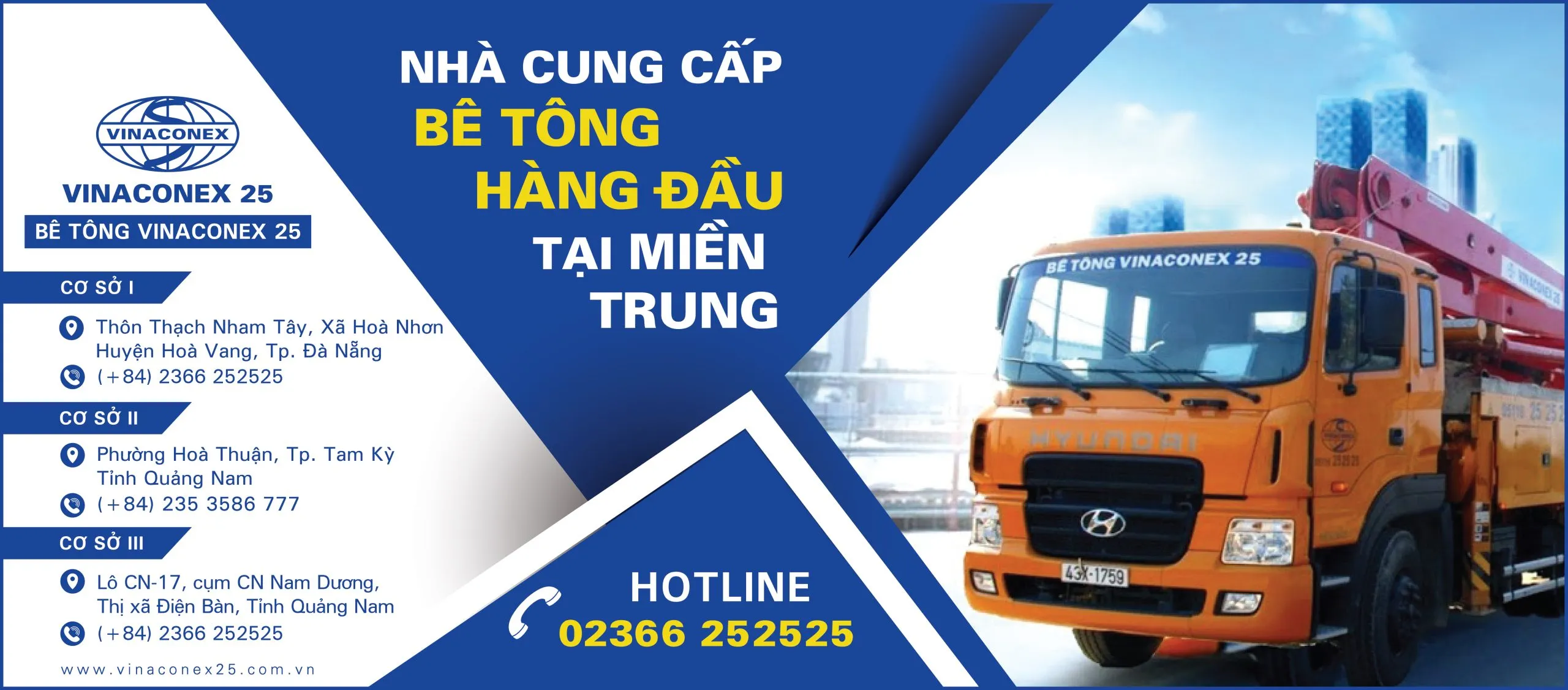 Bê tông Vinaconex 25 cung cấp bê tông thương phẩm đạt chuẩn TCVN