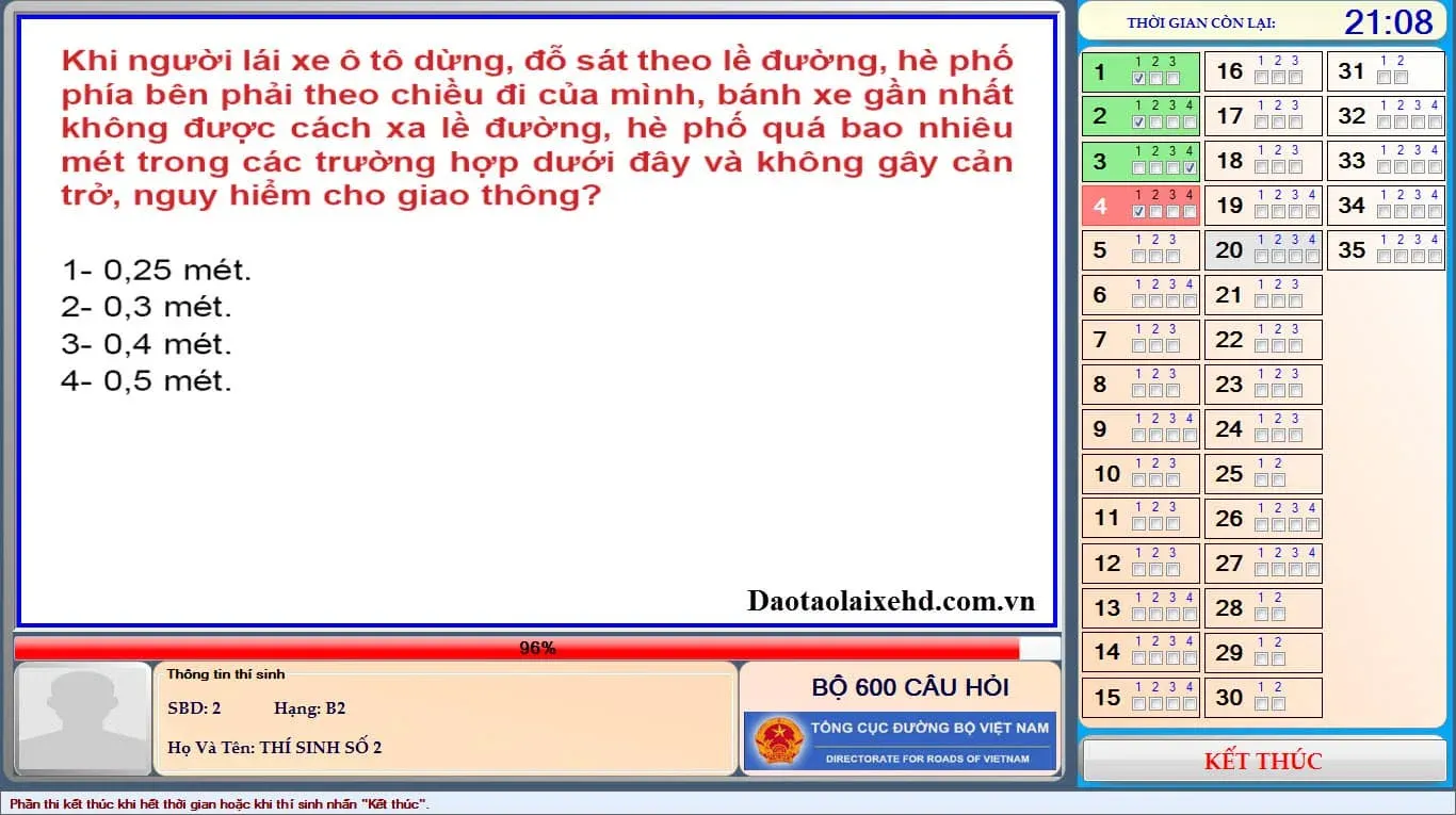 tải phần mềm thi lý thuyết lái xe B1