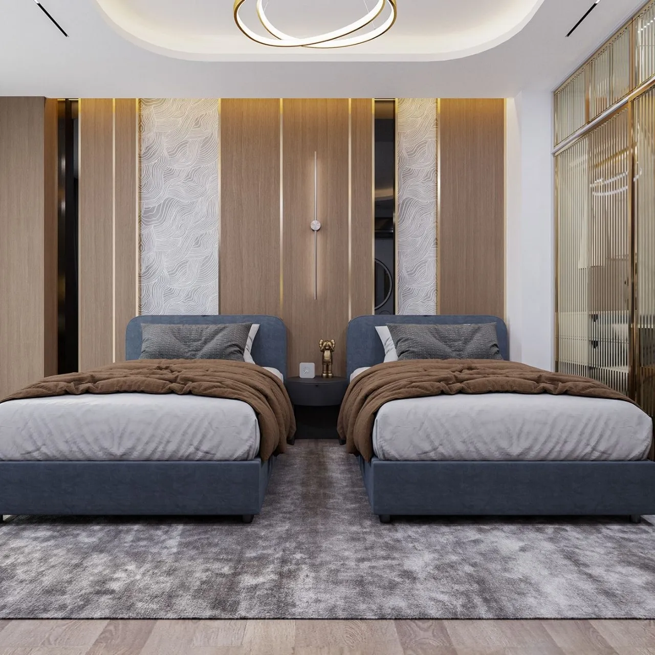 PhÃ²ng ngá»§ chung cho bÃ© trai gÃ¡i 2 giÆ°á»ng hiá»‡n Ä'áº¡iÂ