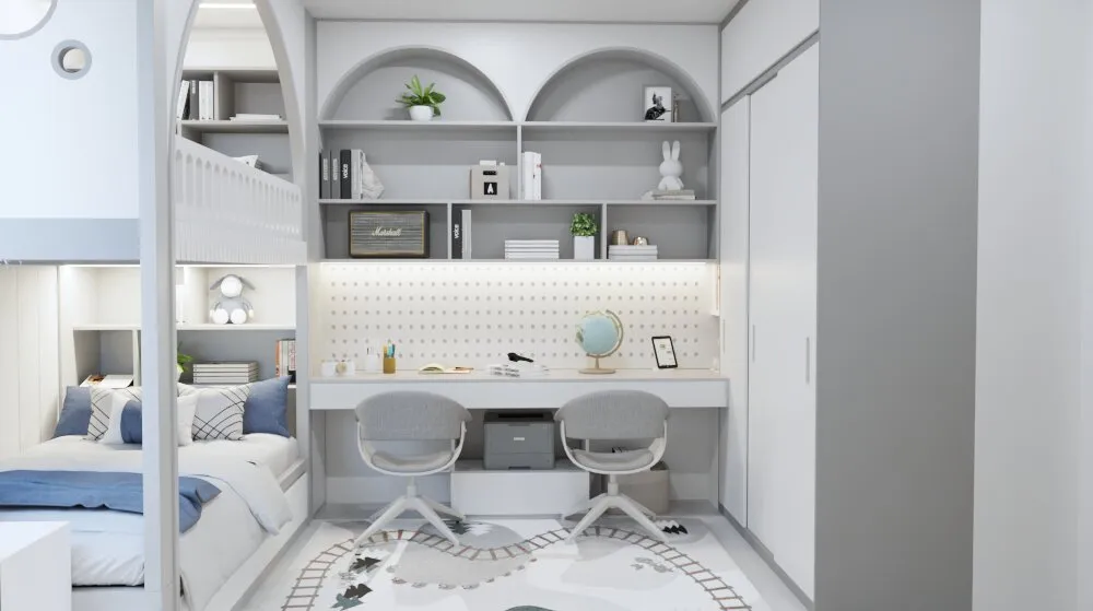 Máº«u phÃ²ng ngá»§ bÃ© trai - gÃ¡i dÃ¡n tÆ°á»ng báº§u trá»i má»™ng mÆ¡