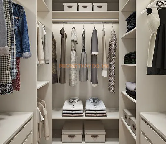 PHÒNG THAY ĐỒ DIỆN TÍCH NHỎ