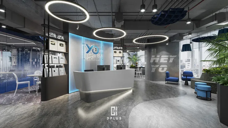 quầy lễ tân văn phòng Yotel