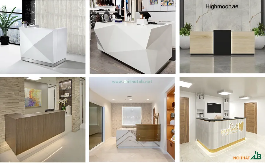 Máº«u bÃ n quáº§y thu ngÃ¢n spa hiá»‡n Ä'áº¡i, sang trá»hat