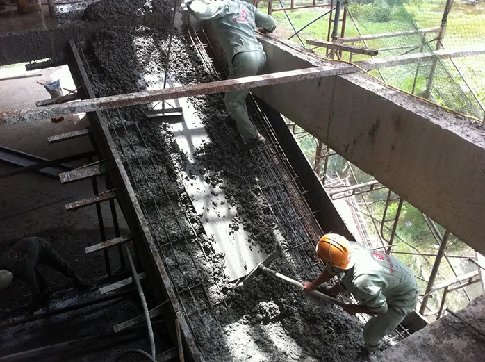 Quy trình đổ bê tông cầu thang từ dưới lên trên