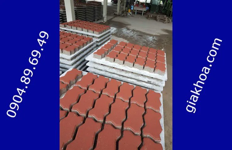 Quy trình sử dụng bột màu oxit sắt sản xuất gạch block