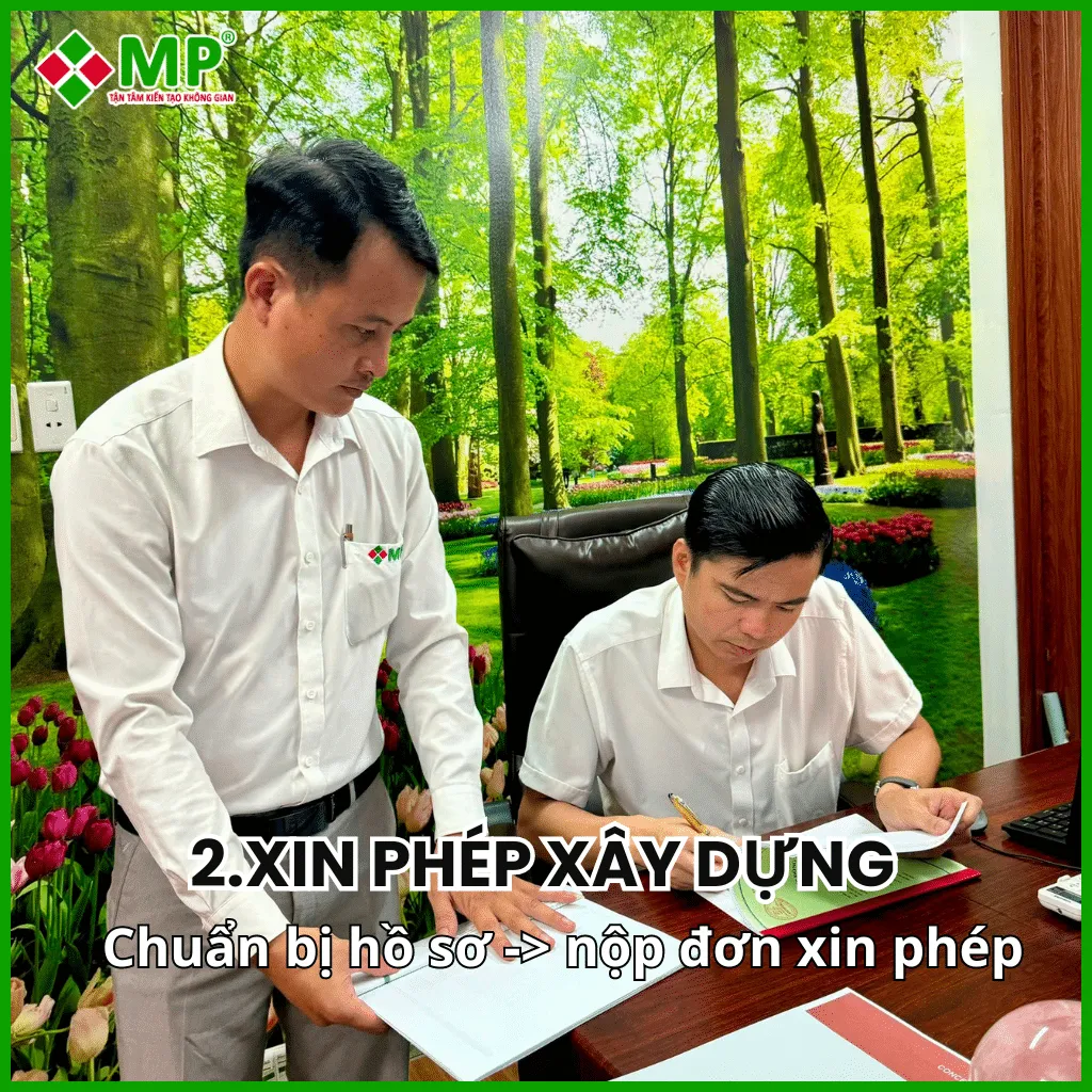 Tiến hành thủ tục xin giấy phép xây dựng