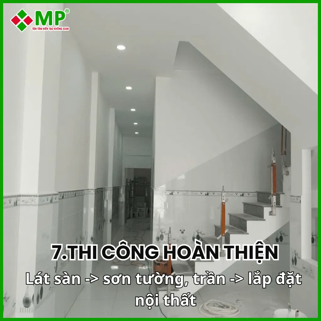 Giai đoạn hoàn thiện nhà