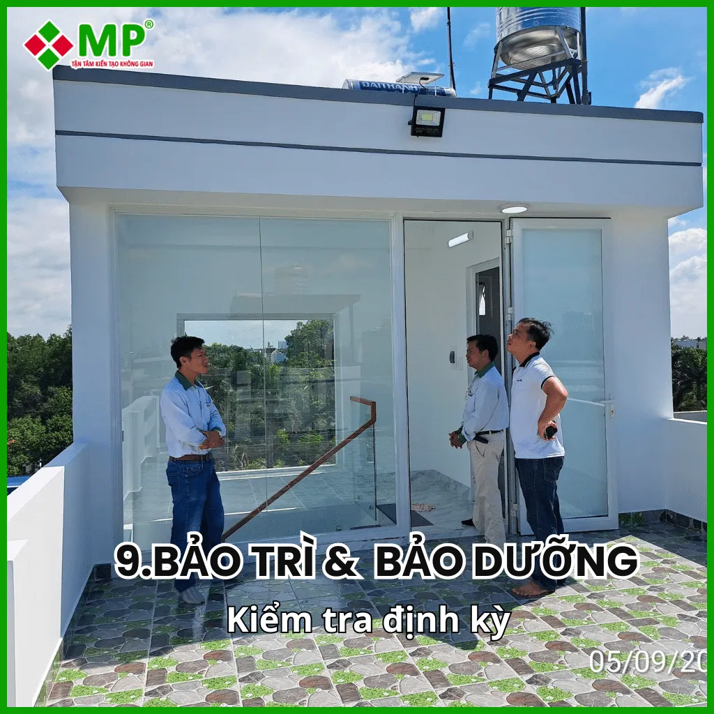 Bảo trì và bảo dưỡng sau khi nhận nhà