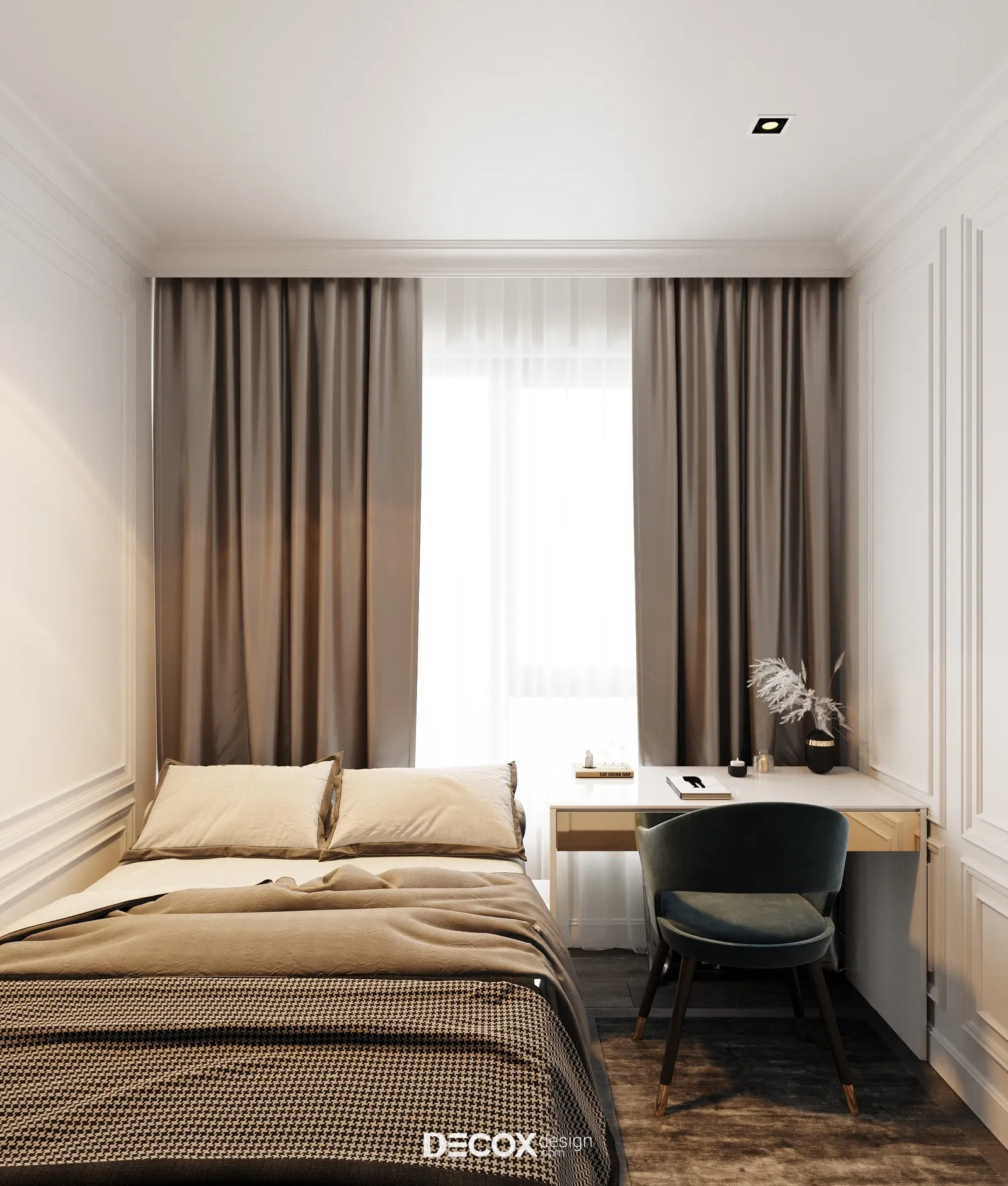 Bố trí phòng ngủ nhỏ thông minh