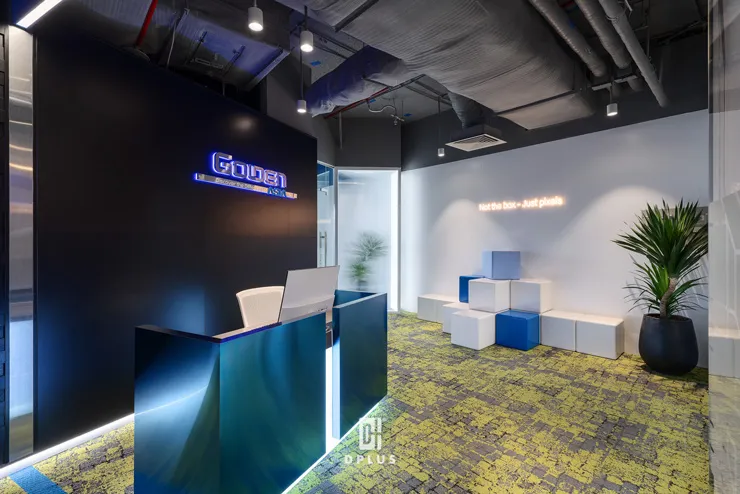 quầy lễ tân văn phòng Golden Asia