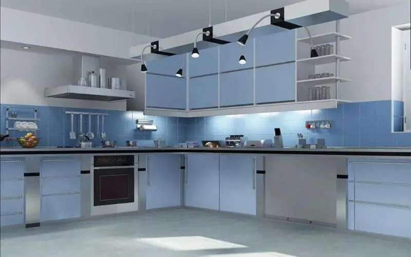 Sử dụng màu sơn phù hợp với không gian bếp