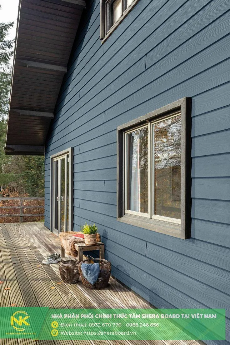 Hình ảnh thực tế thi công ốp tường giả gỗ tại công trình dân dụng 5