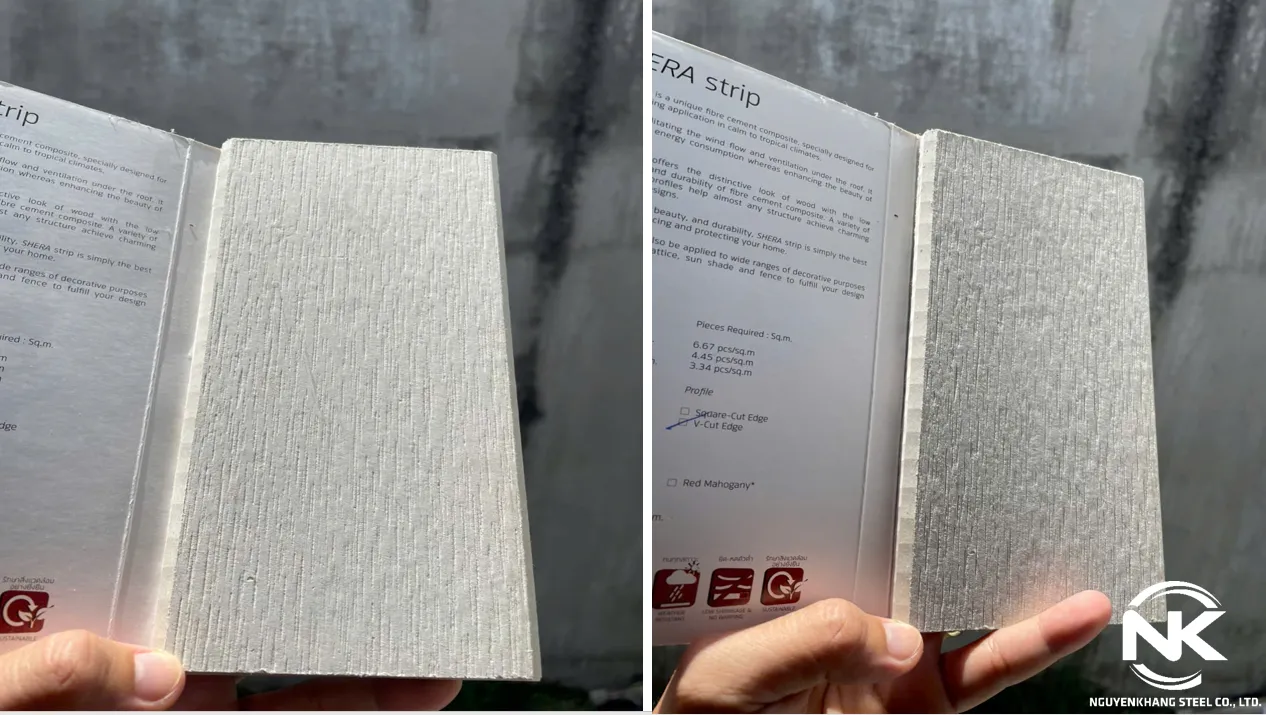 Tấm xi măng giả gỗ ứng dụng cho ốp trần nhà tạo vẻ đẹp ấm cúng