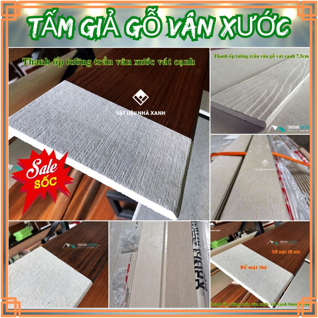 Trần Nhà Xi Măng Đẹp Với Thanh Giả Gỗ Smartwood Đẳng Cấp