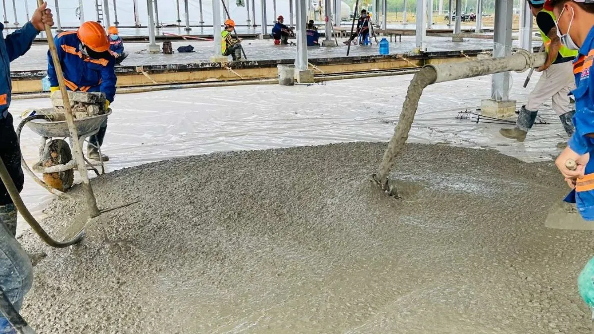 Tính khối lượng cát đá cho 1m3 bê tông