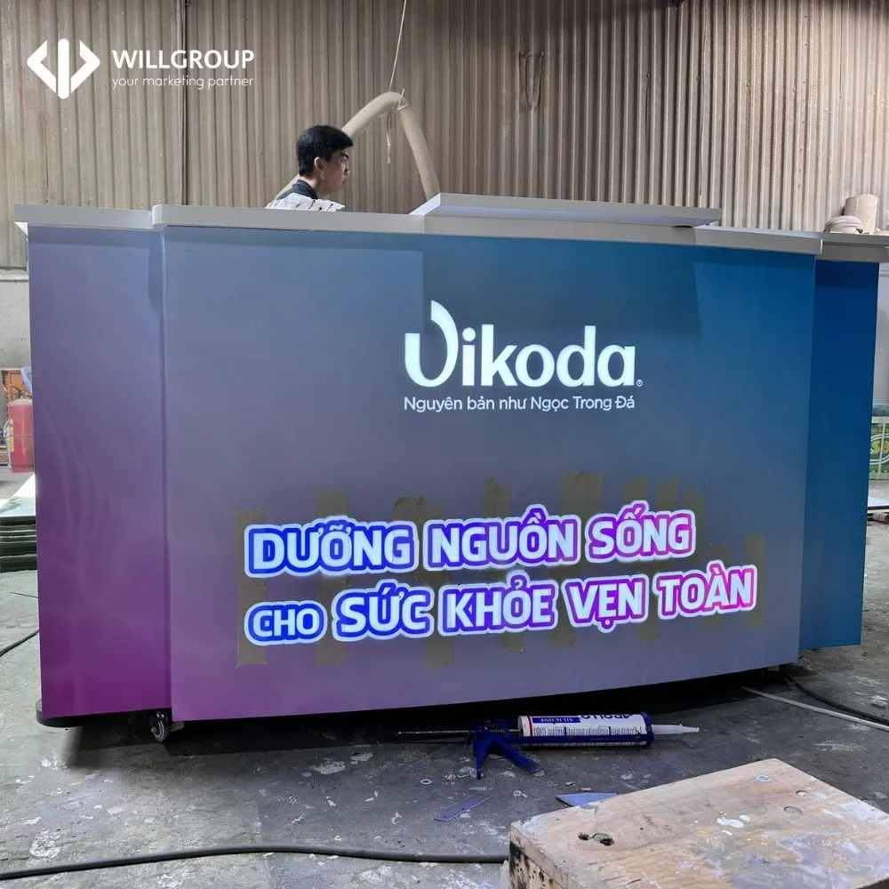 thi công booth quảng cáo