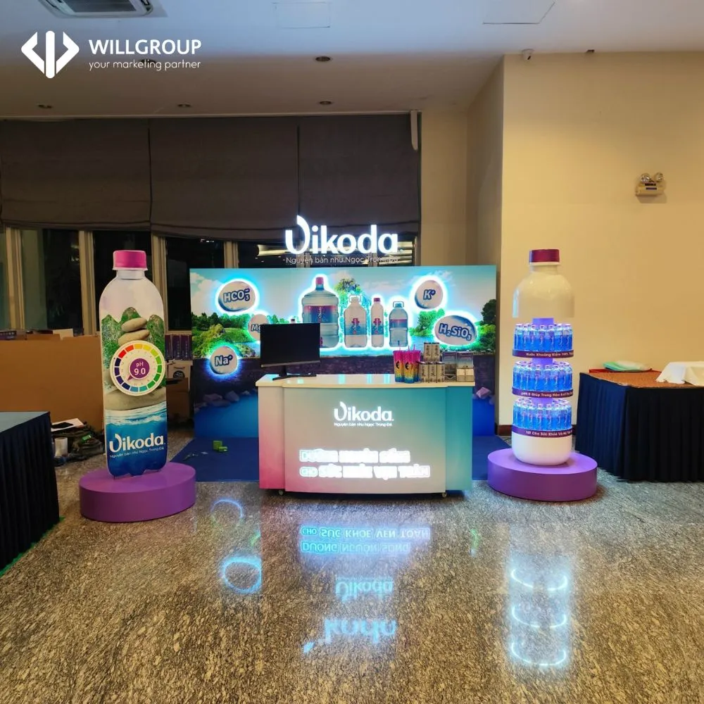 thi công booth quảng cáo