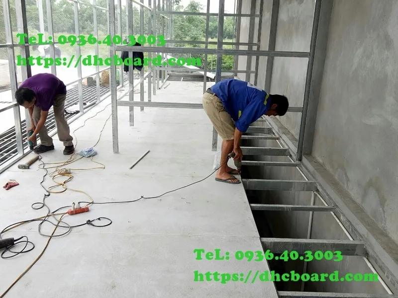 Thi công sàn nhẹ tại Gia Lâm