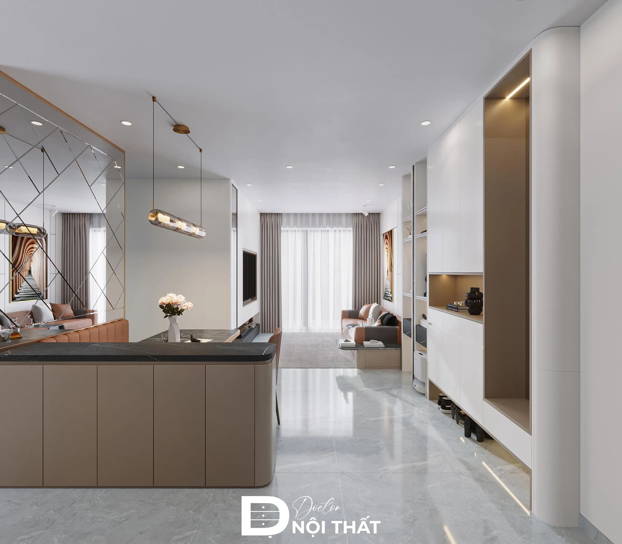 Thiết kế nội thất chung cư 45m2