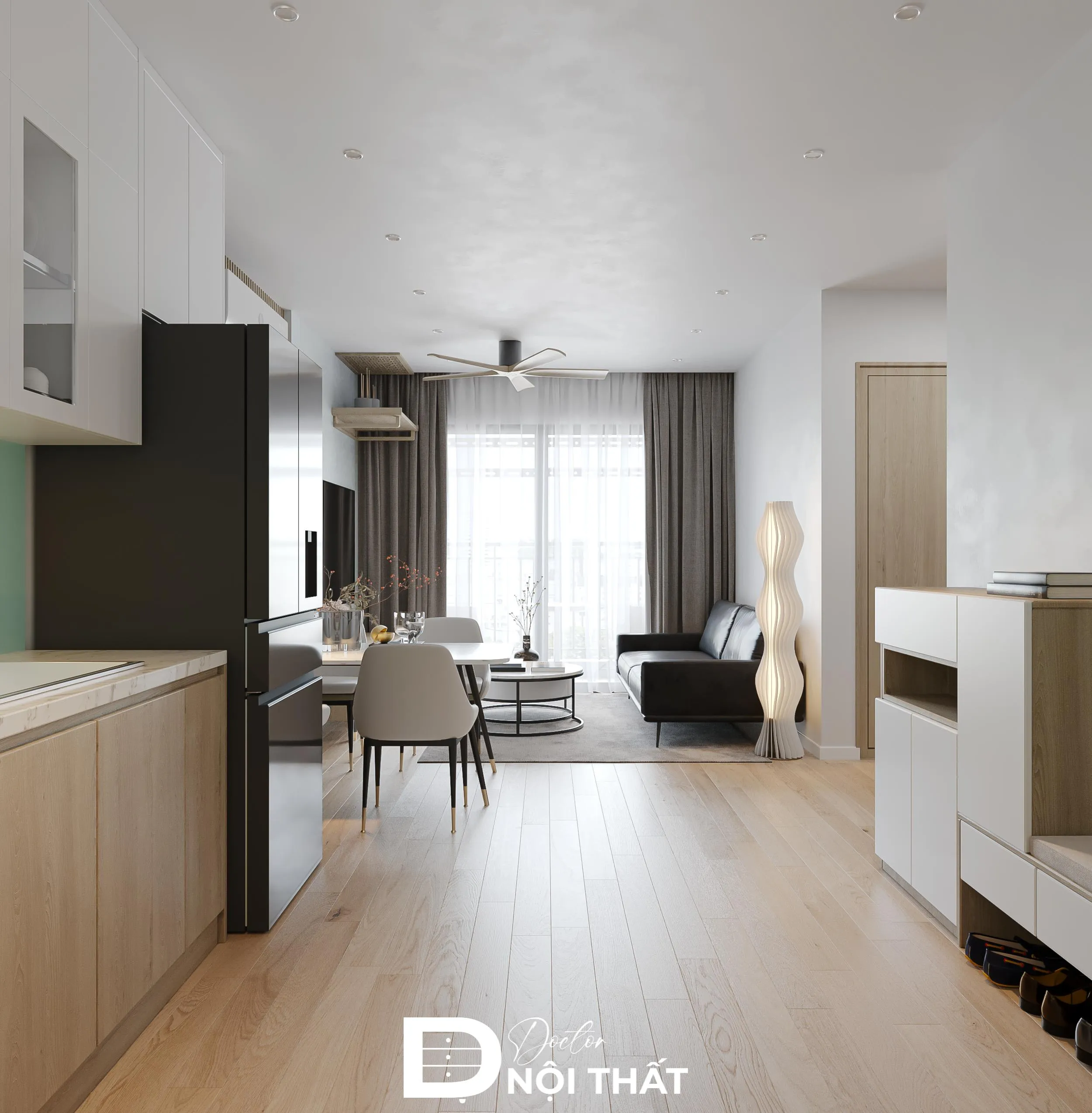 Thiết kế nội thất chung cư 45m2