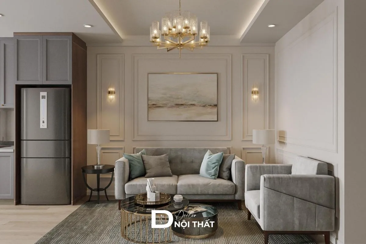 thiết kế chung cư 45m2