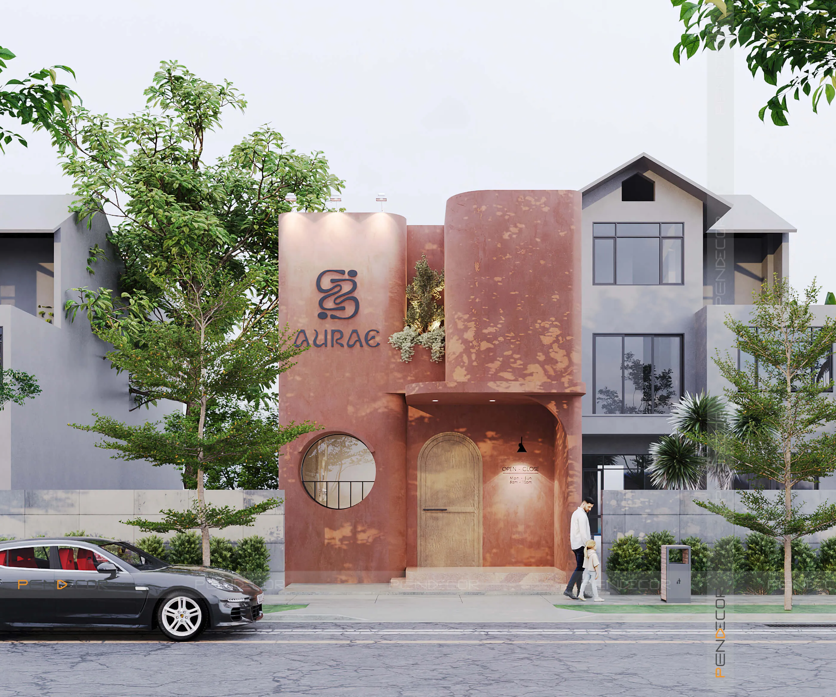 Mặt bằng bố trí nội thất phòng spa đơn giản đảm bảo khoảng cách kỹ thuật