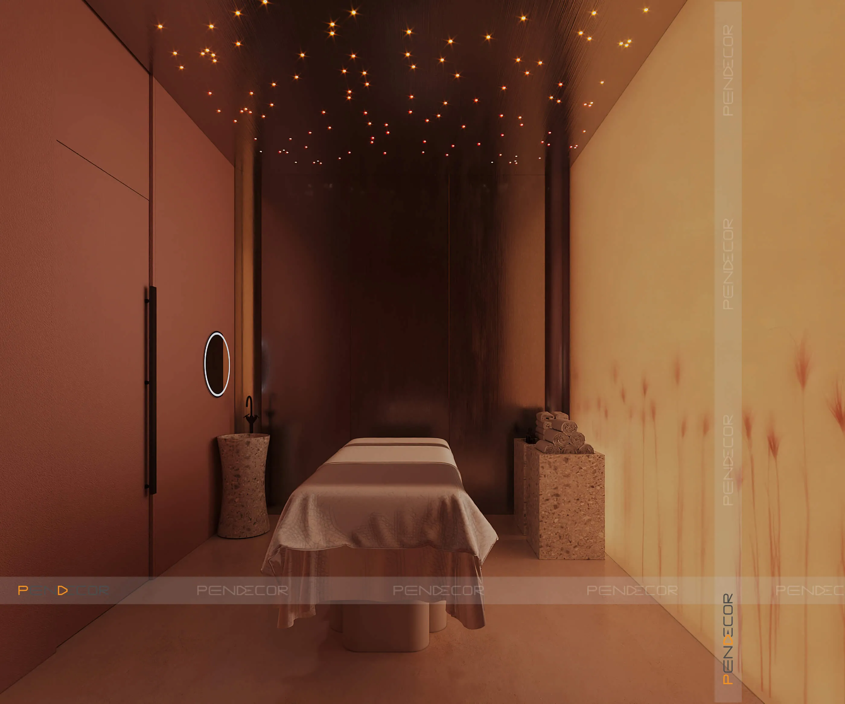 Cách bố trí giường spa sai chuẩn gây chật hẹp lối đi trong phòng điều trị