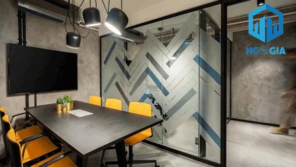 Mẫu 5 – Thiết kế vách ngăn phân định giữa các phòng ban